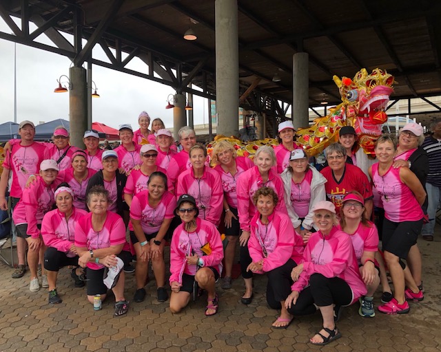 Racine's Pink Paddling Power Dragon Boat Racing Team