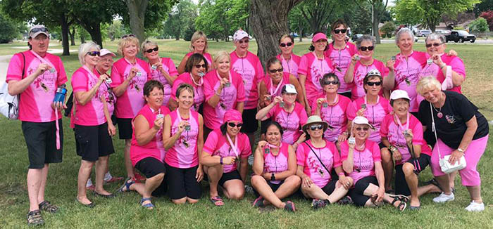 Pink Paddling Power Dragon Boating Champions
